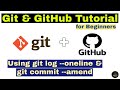 #8 - Git & GitHub Tutorial for Beginners - Using git log --oneline and git commit --amend commands