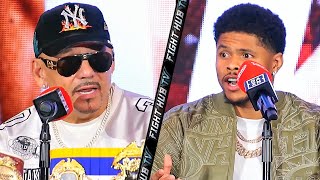 TRASH TALK! Shakur Stevenson & Teofimo Lopez Sr GO AT EACH OTHER in verbal back & forth at presser