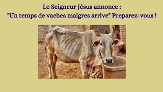 Le Seigneur Jésus avertit son peuple qu’un temps de vaches maigres arrive en France