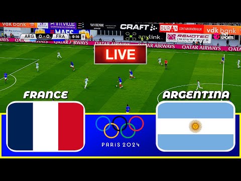 EN VIVO| FRANCIA vs ARGENTINA – Juegos Olímpicos París 2024 | CUARTOS DE FINAL | Simulación de PES 21