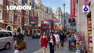 London Spring Walk 🇬🇧 Trafalgar Square, Piccadilly Circus to SOHO | Central London Walking Tour |HDR