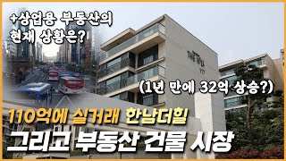 110억에 실거래 한남더힐.. 그리고 부동산 건물 시장