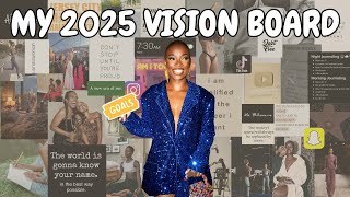 Making my 2025 VISION BOARD (manifest my dream life with me)