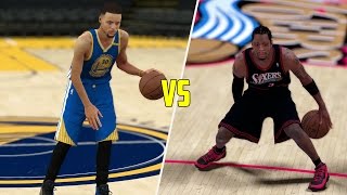Can Stephen Curry Beat Allen Iverson In A 1v1? NBA 2K17 Gameplay!