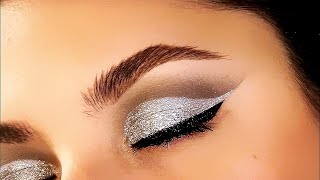 TRUCCO CUT CREASE ARGENTO PER CAPODANNO