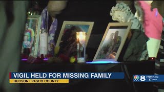 Vigil held for missing family in Pasco County