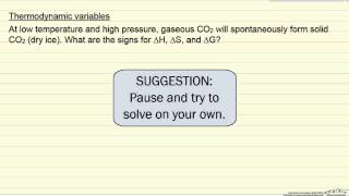 Thermodynamic Variables (Example)