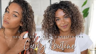 Weekly Deep Conditioning 🌀 Curly Routine \u0026 Refresh Throughout The Week!