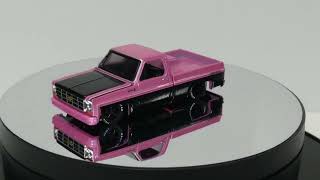 M2 Machines 1979 Chevrolet Scottsdale Chevy Sport Square Body Truck 1/64 Scale Diecast Pink