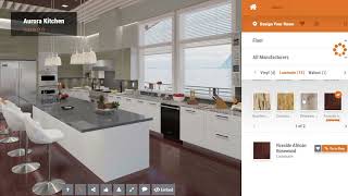 Online Kitchen Visualizer: Aurora Virtual Room