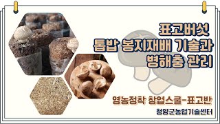 영농정착 창업 스쿨(표고반)-표고버섯 톱밥 봉지재배 기술과 병해충 관리