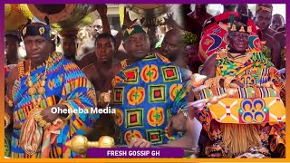 Beautiful Arrival Of Nkoranza Manhene Join To Otumfour Celebrate 1st  Akwasidae 2025