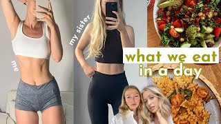 WHAT WE EAT IN A DAY | to be healthier & happier than ever | sister transformation