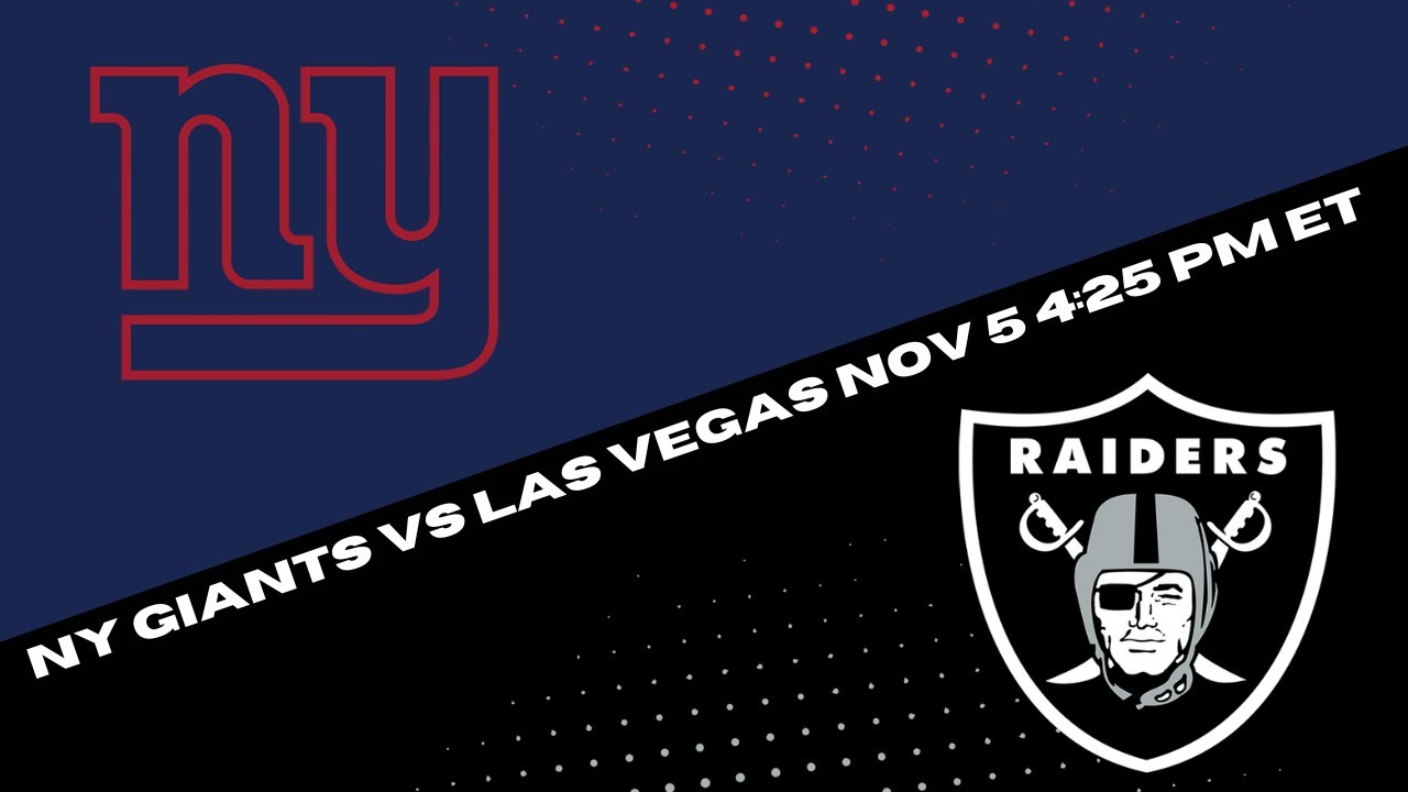 New York Giants Vs Las Vegas Raiders Prediction And Picks - Free NFL ...