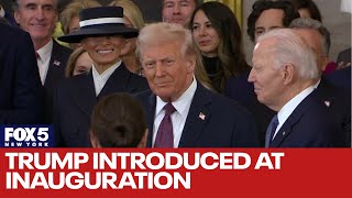 President-elect Trump introduced at inauguration