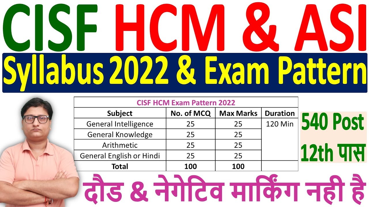 CISF HCM Syllabus 2022 | CISF Head Constable Ministerial Syllabus 2022 ...