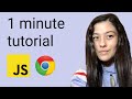How to debug JavaScript in Chrome with Web Development DevTools | 1 minute tutorial