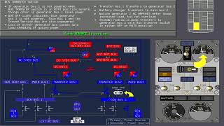 Boeing 737 300 CBT #6 Electrical System   Generator Control and Ground Power Panel