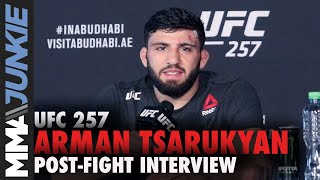 Arman Tsarukyan tells Al Iaquinta to step up and fight | UFC 257 post fight