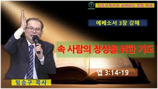 속 사람의 장성을 위한 기도 / 엡 3:14-19 / 에베소서 3장 강해 / 25년1월30일 / 임승구목사와 함께하는 말씀 여행