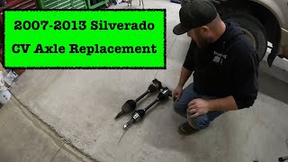 Replacing the CV Axle on a 2007-2013 Silverado/Sierra truck