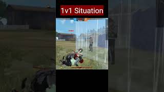 1V1 SITUATION IN FREEFIRE. #youtube #shortsvideo #freefire #mrproloy .