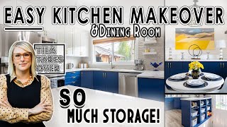 Kitchen (\u0026 Dining Room) Renovation Ideas On A Budget - Keeping Cabinets and Floorplan | TILALEE.com