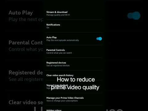 How to reduce prime video quality.. #amazonprime