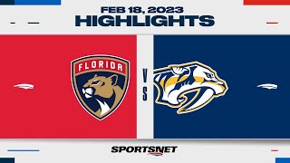 NHL Highlights | Panthers vs. Predators - February 18, 2023