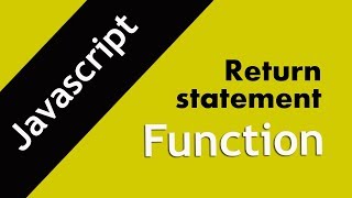 23. Javascript Return statement in hindi