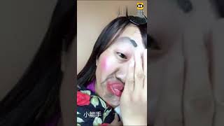 【化妆】丑女化妆把半边脸化成了如花,把另外半边脸化成了赵雅芝,神技能