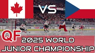 2025 WORLD JUNIOR CHAMPIONSHIP CANADA VS CZECH REPUBLIC QF