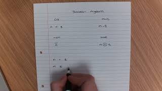 Lesson 1 - Boolean Algebra - Expressions AQA A-Level
