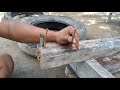 manual tool for splitting tire