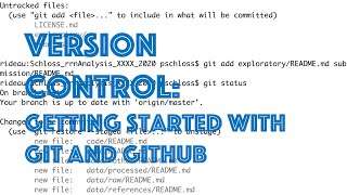 How to set up git for a bioinformatics project: using version control with git and GitHub (CC014)