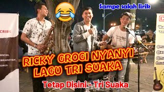 Ricky Grogi Gak Tuh!!! Tetap Disini - Tri Suaka | Live Cover Pendopo Lawas Jogja