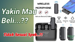 Full Tes mic external Lavalier jarak 40 meter |  TNW-X9