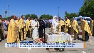 Sfințirea pietrei de temelie pentru o nouă biserică la Ministerul Apărării Naționale