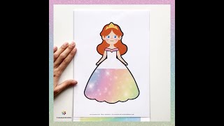Princess Paper Doll -A play to stimulate your child's imagination