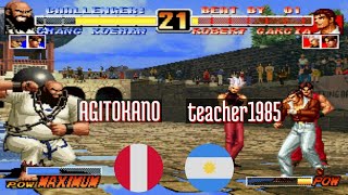 FT10 @kof96: AGITOKANO (PE) vs teacher1985 (AR) [King of Fighters 96 Fightcade] Dec 6