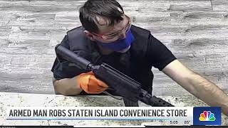 Armed robber to Staten Island store clerk: money is 'going back to the community' | NBC New York