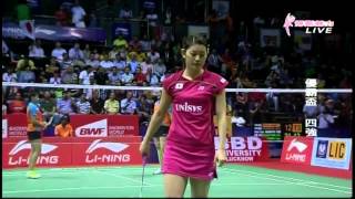 [HD] SF - JPN vs IND - WD1 - MATSUTOMO M. / TAKAHASHI A. vs J.GUTTA / A.PONNAPPA - 2014 Uber Cup