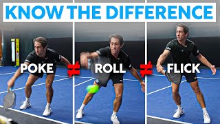 How to Hit the Perfect Backhand Roll, Poke, and Flick in Pickleball