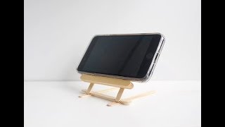 Popsicle Stick Phone Stand Tutorial
