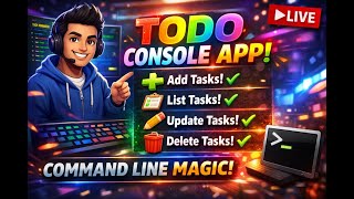 "Ultimate Todo Console App in Python | Interactive Task Manager"|"Hackathon2"| "Phase1"