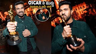 Global Star Ram Charan Kissed The Oscar Award | RRR Movie | Jr Ntr | Telugu Cinema Brother