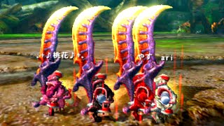 【MH4G】伝説の地雷大剣が4人揃うと・・・/フルミズハシャムシール部隊