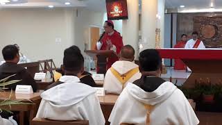 Homily of Bp. Pablo David during the opening of the Carmelite 3rd Provincial Chapter