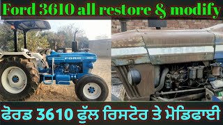 Ford 3610 full restore by HR 59 MODIFIERS ਫੋਰਡ 3610 ਫੁੱਲ ਰਿਸਟੋਰ ਨਵੇਂ ਤੋਂ ਵੱਧ ਫੰਕਸ਼ਨ