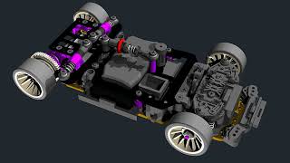 JOMUREMA 1/28 RC car chassis JR128-R01- RTR - PRO